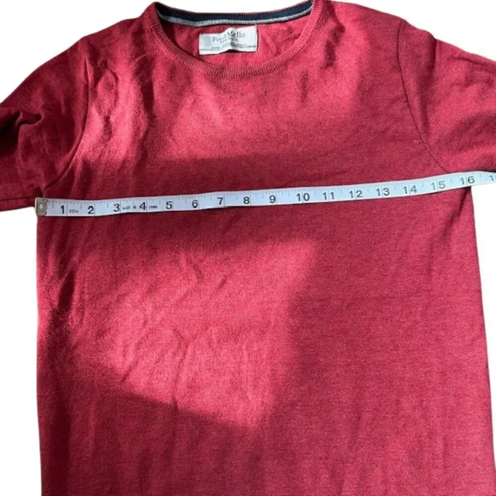Fred‎ Mello Red Knit Sweater Top in Size Small